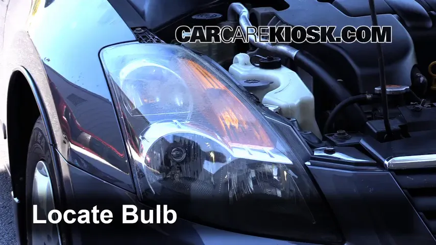 2009 Nissan Altima S 2.5L 4 Cyl. Sedan (4 Door) Lights Headlight (replace bulb)